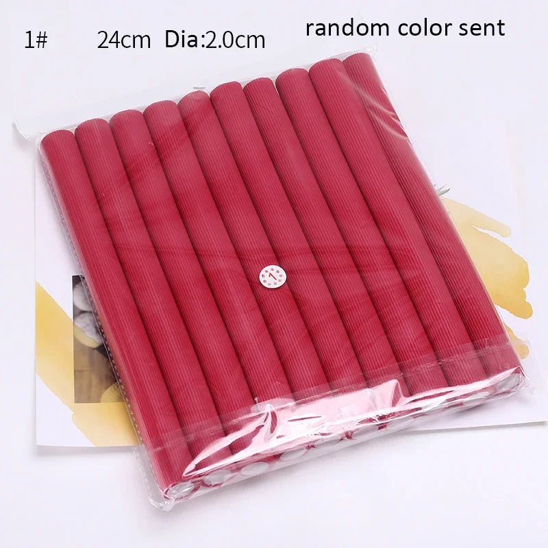 10pcs Flexible Hair Curling Rod, Soft Foam Bendy Twist Curls Flexi Rollers No Heat
