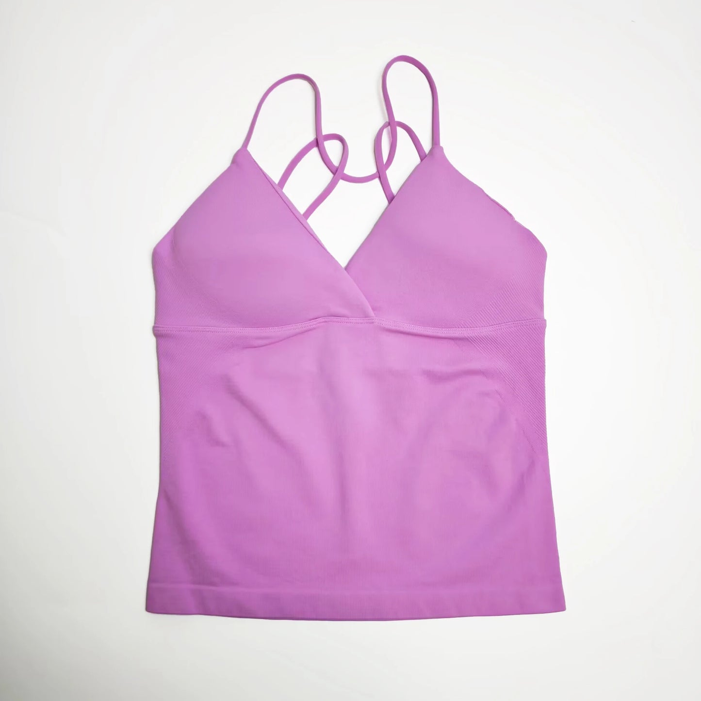 Twist Front Longline Top Women's Seamless Thin Straps Tank Tops