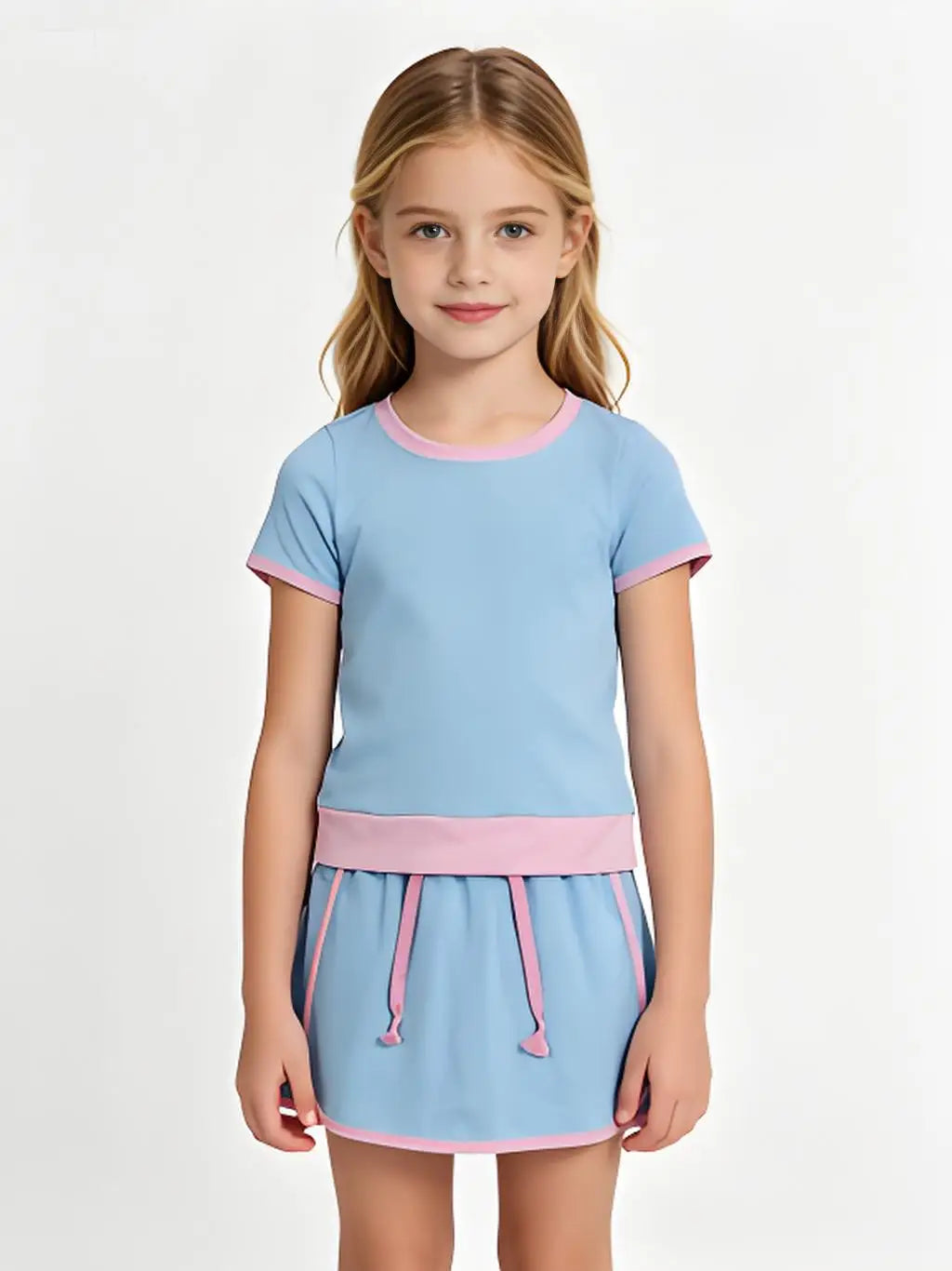 Cotton Short Sleeve Shirt Top And Short Set