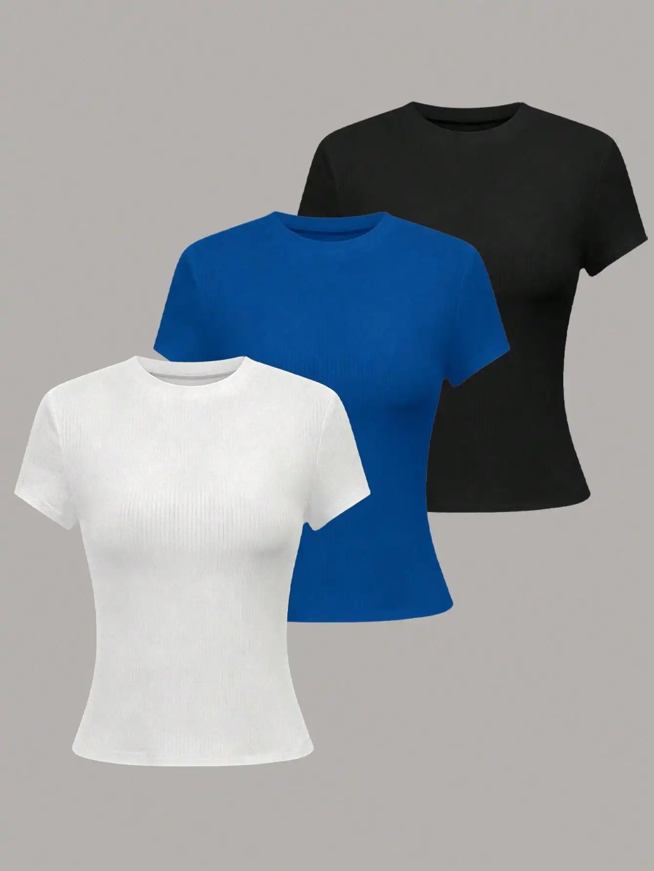 Women's Solid Color Short Sleeve T-Shirt