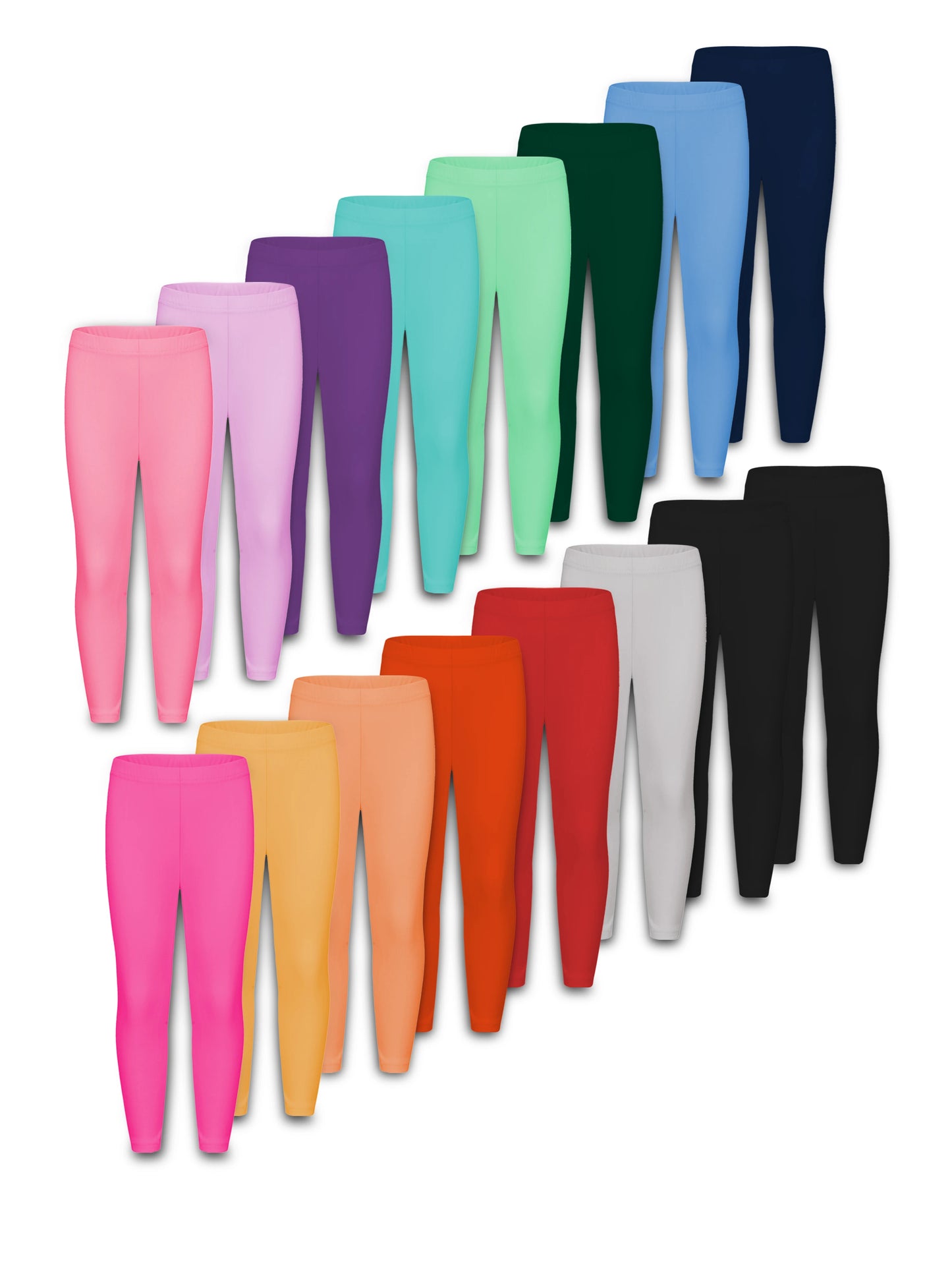 Random 10 colors girls stretchy breathable tight legging pants