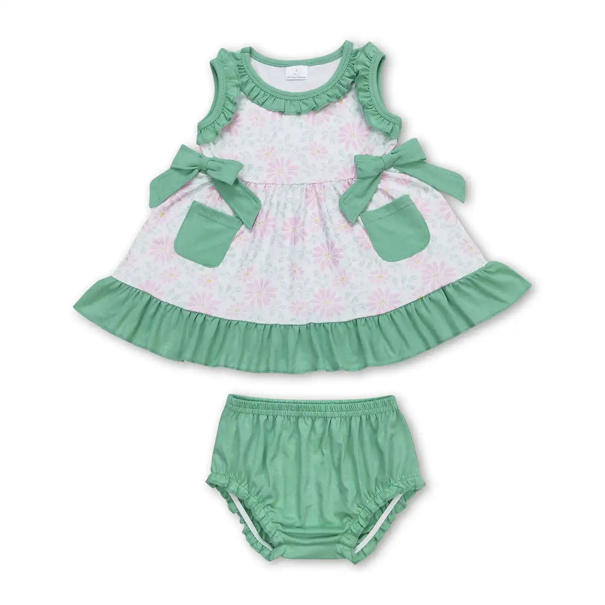 Girls Flowers Tunic Top Bummies Outfits