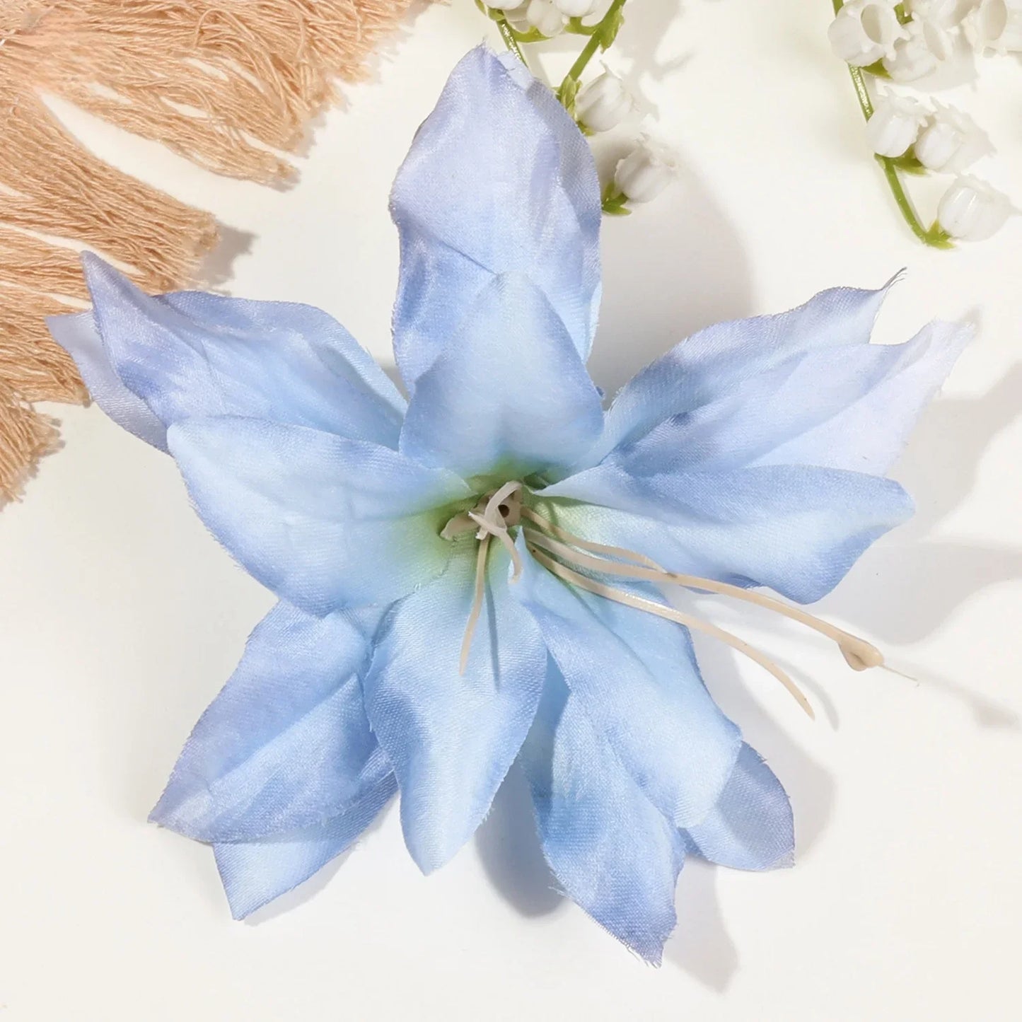 2/4/6 pcs  Hibiscus Lily Barrettes Hairpin