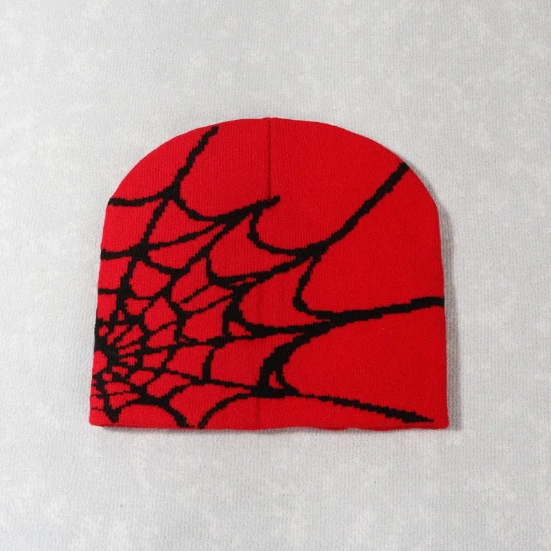 Beanies Hat Spider Embroidered Winter Hats Knitted Bonnet Cap Soft Woolen