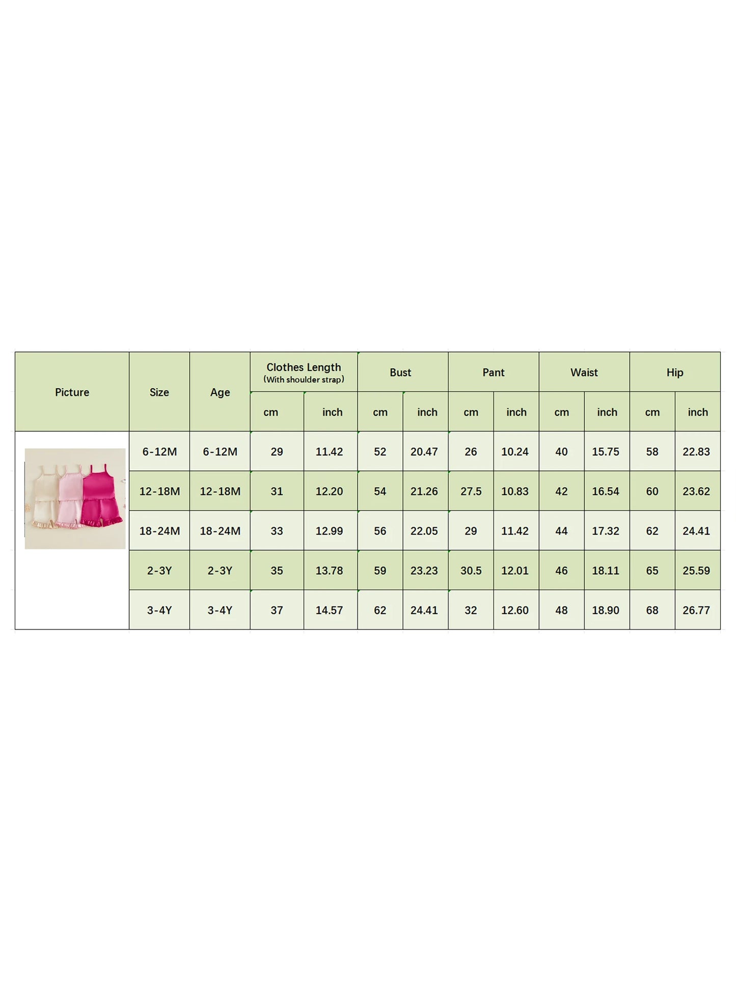 Girls Summer Pajama Set with Sleeveless Top and Elastic Waist Shorts