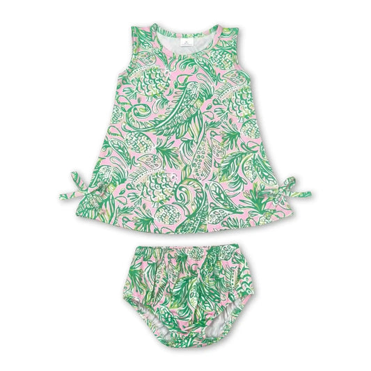 Girls Flowers Tunic Top Bummies Outfits