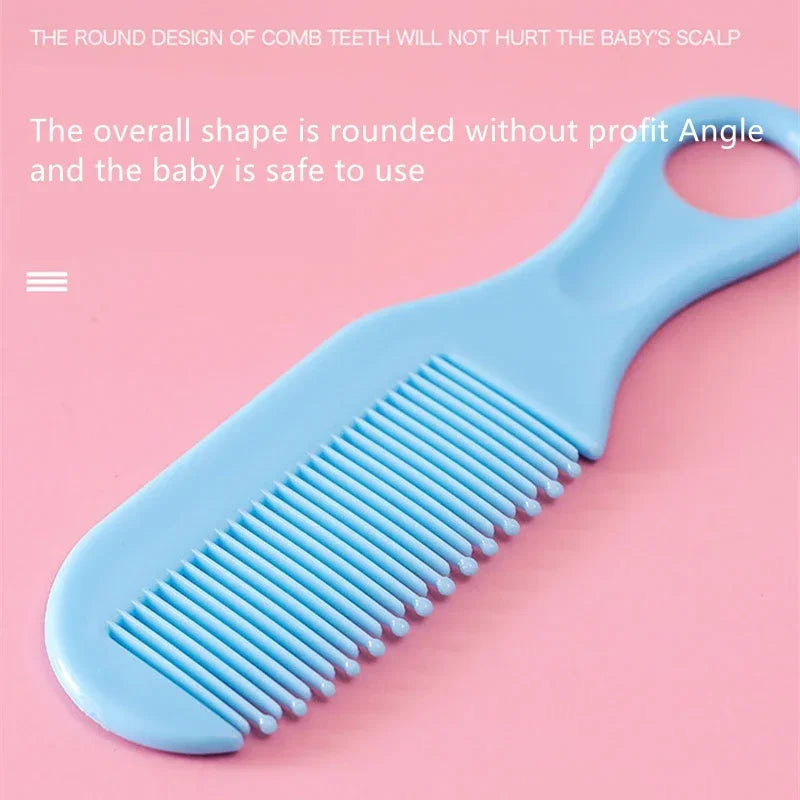 Baby Nail & Hair Care Set 6pcs, Comb Brush Scissors Clipper Trimmer