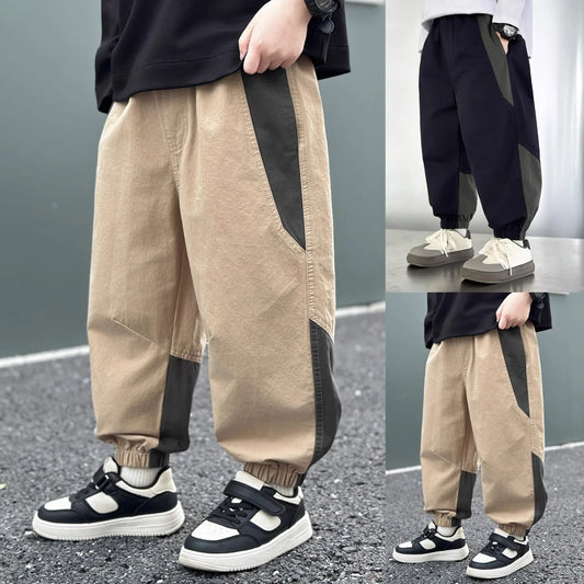 Boys Drawstring Pants Loose Clothing