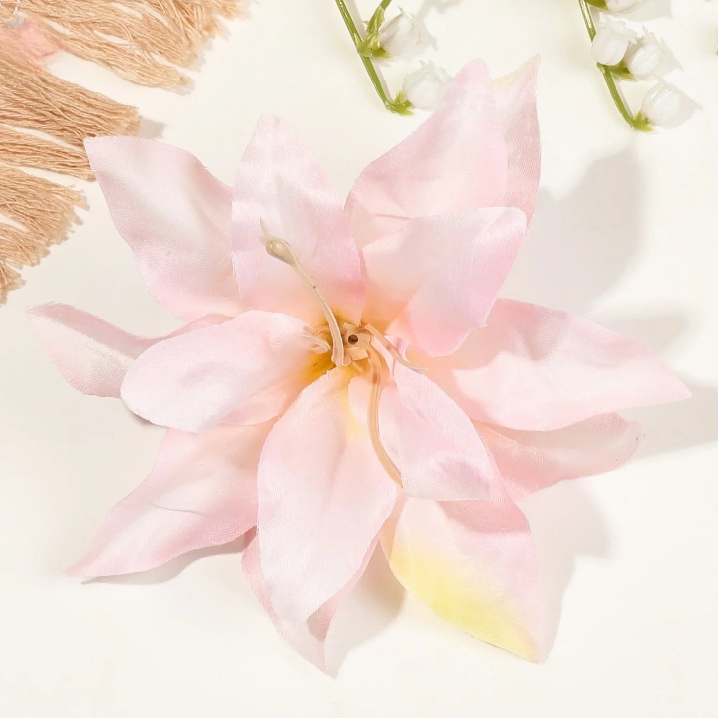 2/4/6 pcs  Hibiscus Lily Barrettes Hairpin