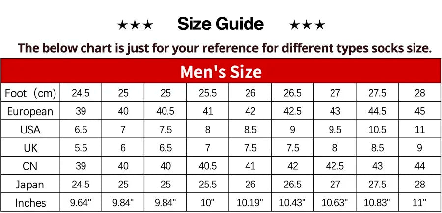 6Pairs Men Socks Breathable Cotton Sweat Absorption