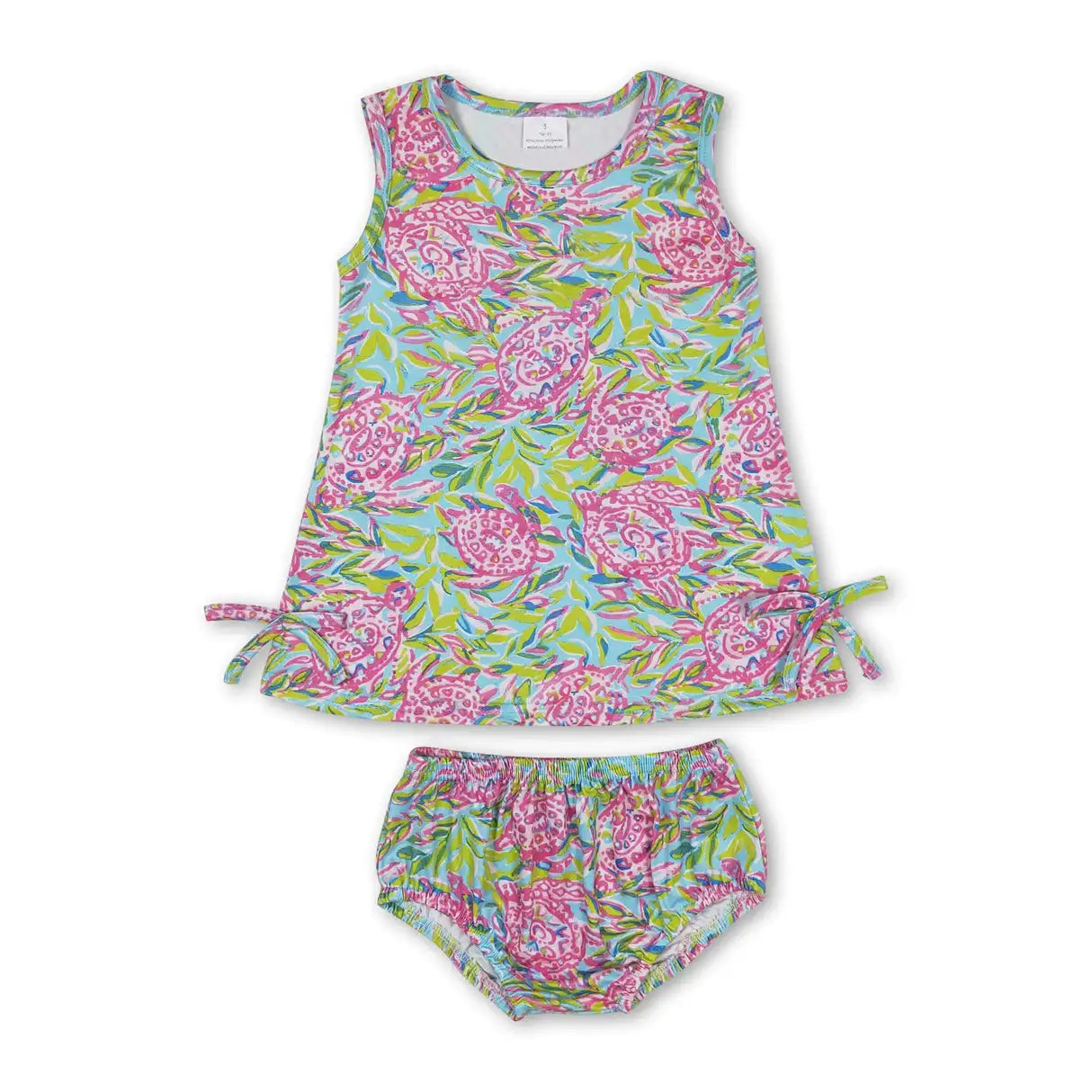 Girls Flowers Tunic Top Bummies Outfits