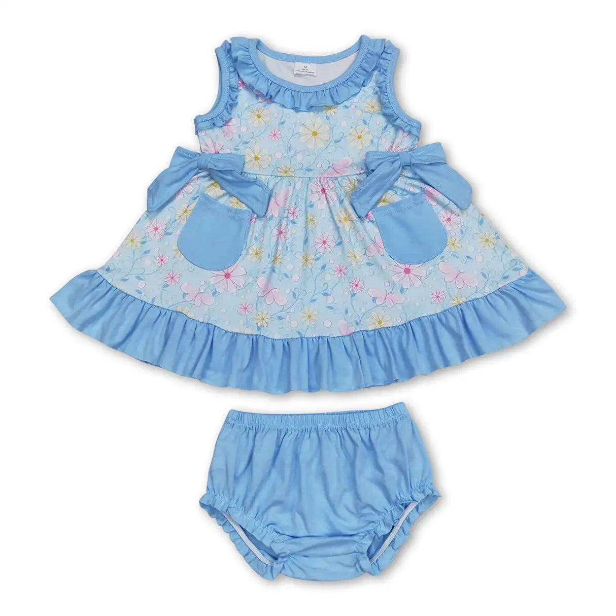 Girls Flowers Tunic Top Bummies Outfits
