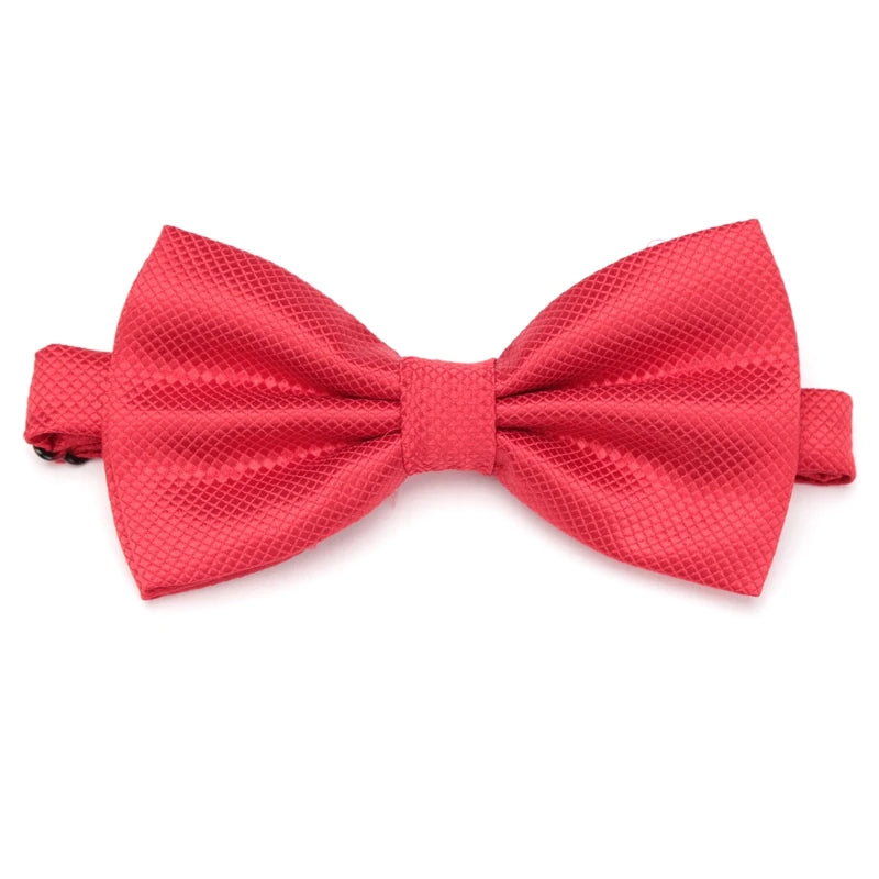Solid Color Bow Ties for Boys Girls Multicolor Adjust Neck Bow Tie