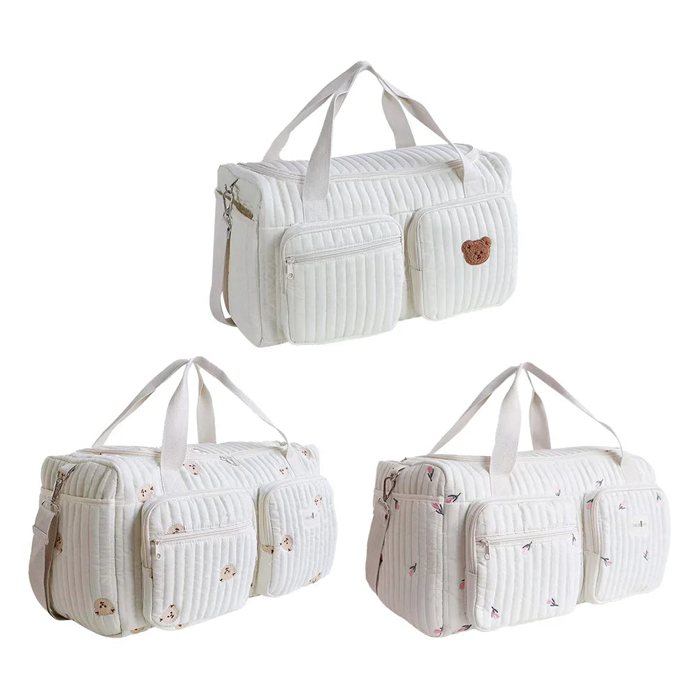 Quilted Baby Diaper Bag Large Capacity