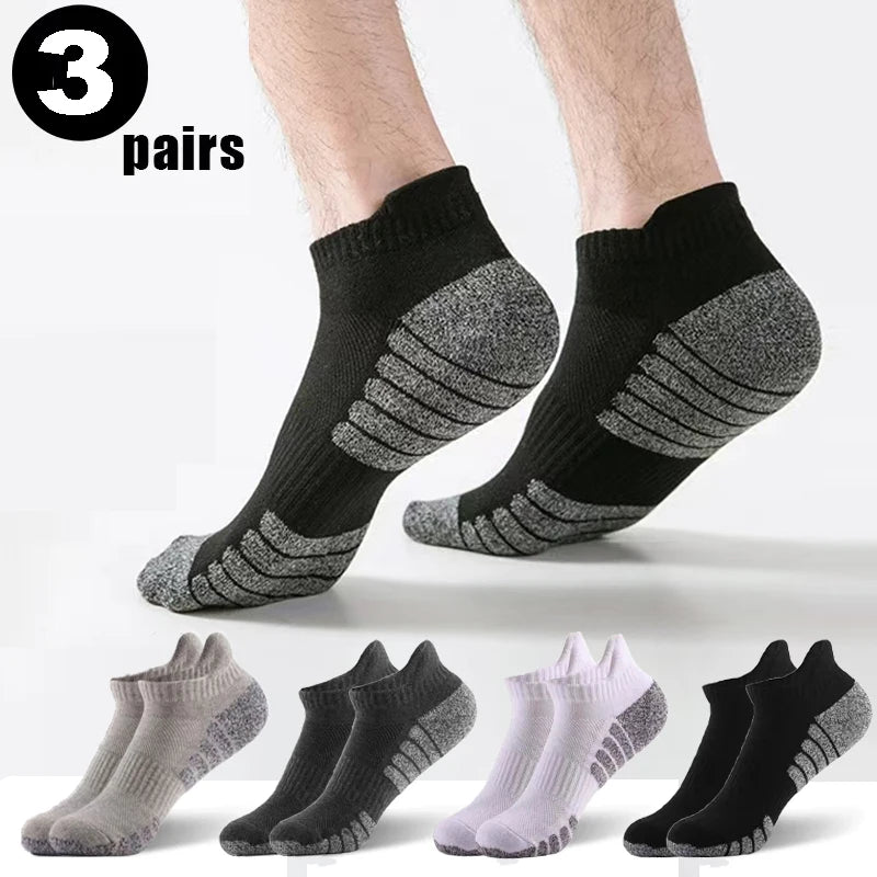 3 Pairs Running Sports Fitness Ankle Socks