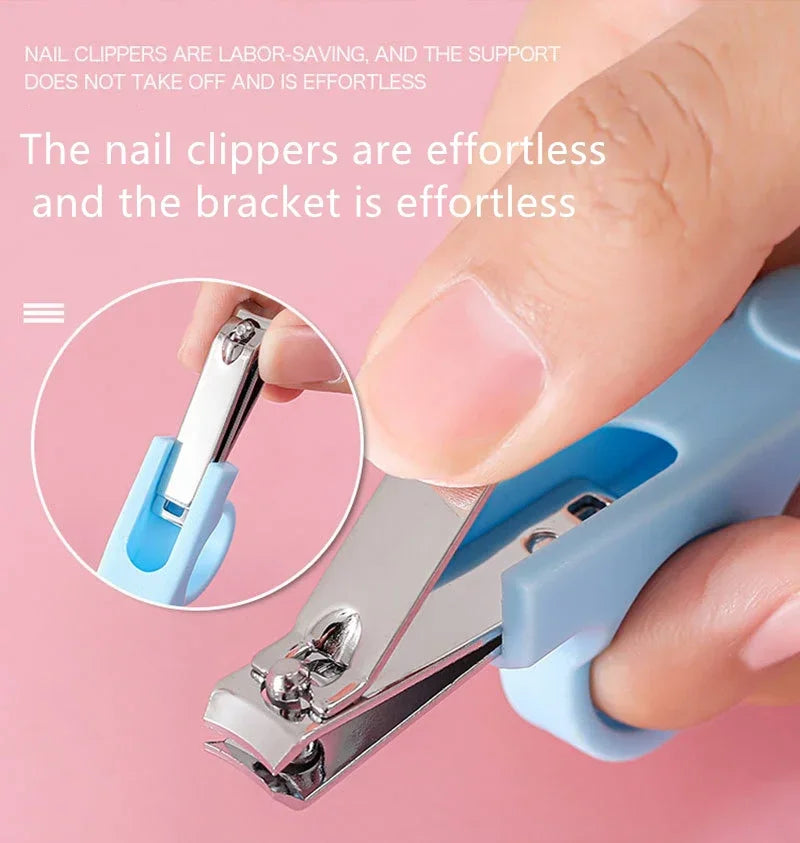 Baby Nail & Hair Care Set 6pcs, Comb Brush Scissors Clipper Trimmer