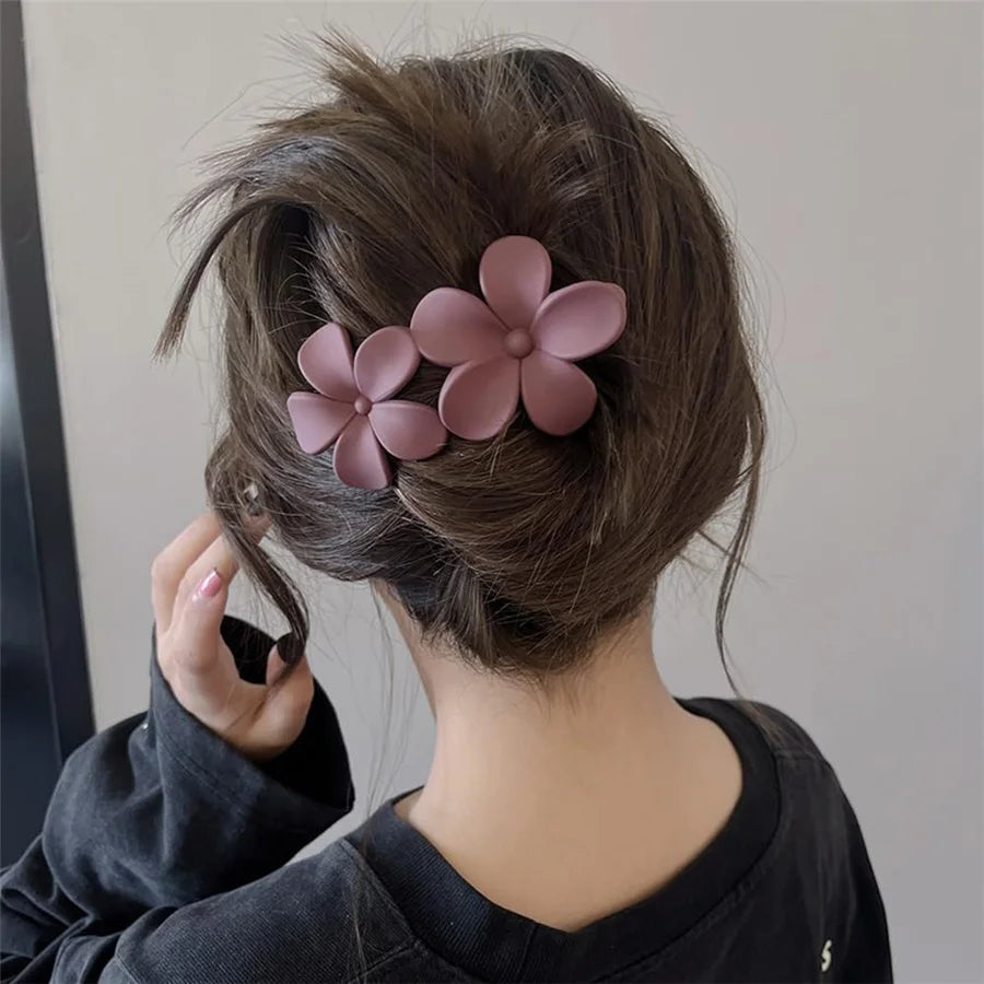 4Pcs flower Hair Clips Non-Slip Hair Clamps