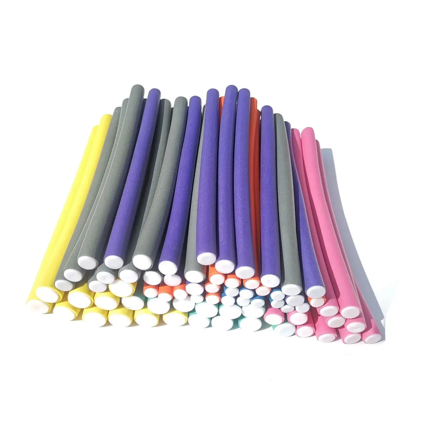 10pcs Flexible Hair Curling Rod, Soft Foam Bendy Twist Curls Flexi Rollers No Heat