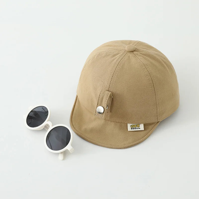 Sunglasses Detachable Baby Duck Tongue Hat Fashion Children Baseball Hats 1-5Year Kids Outdoor Sunscreen Cap Sun Glasses Visors