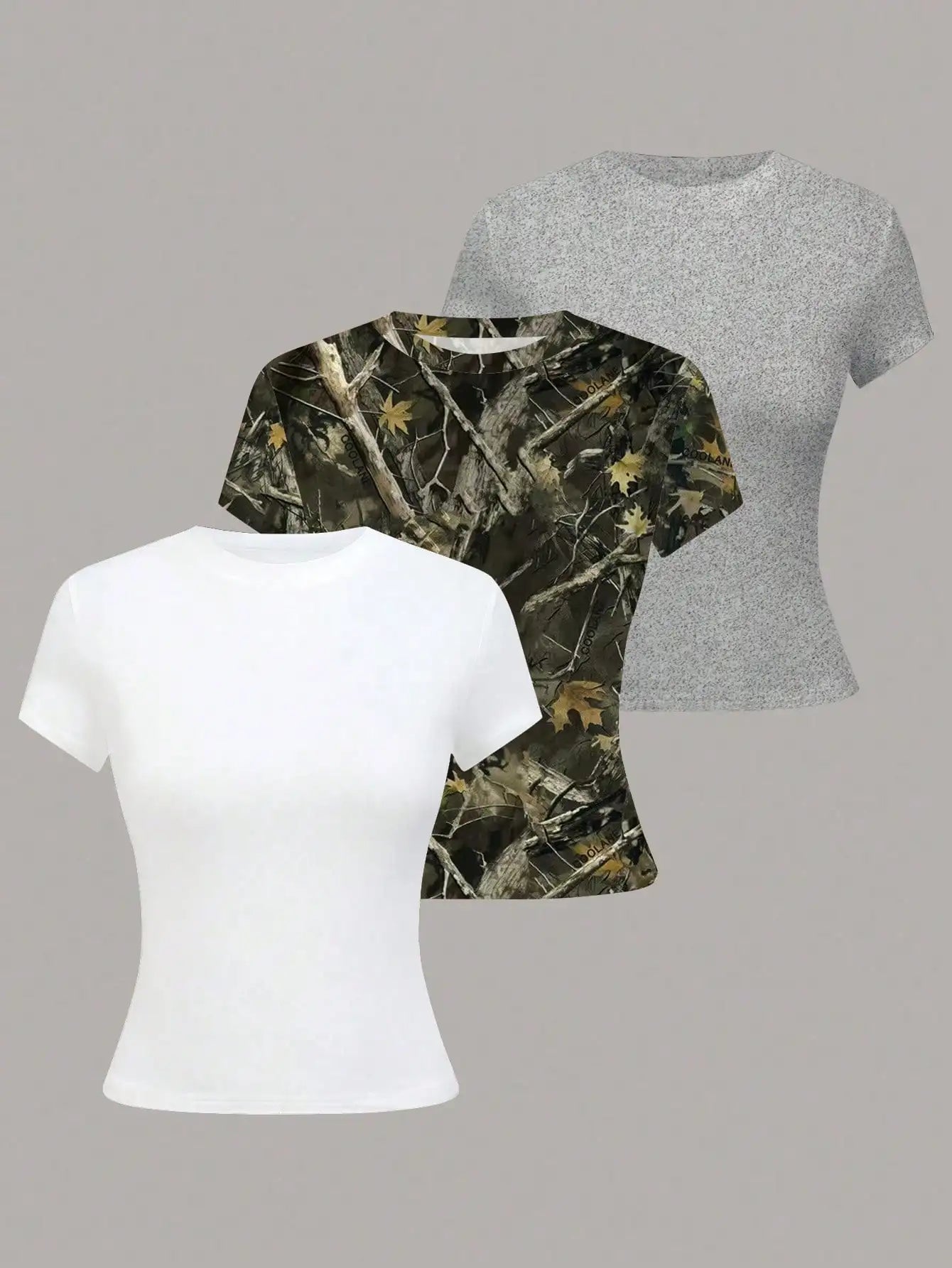 Women's Solid Color Short Sleeve T-Shirt
