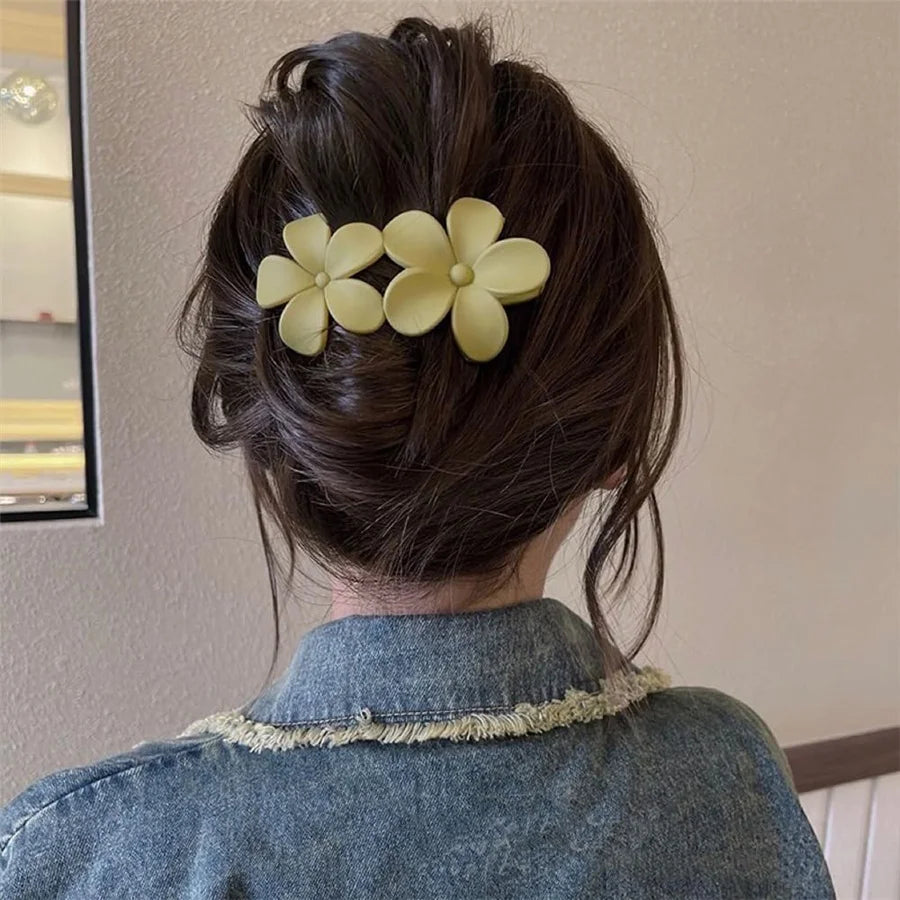4Pcs flower Hair Clips Non-Slip Hair Clamps