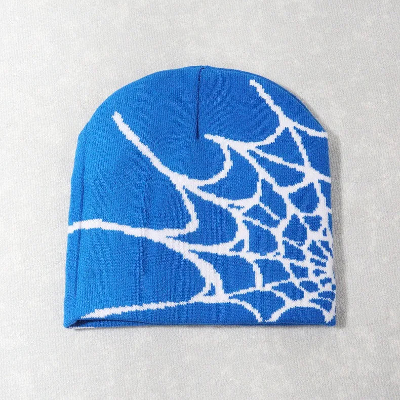 Beanies Hat Spider Embroidered Winter Hats Knitted Bonnet Cap Soft Woolen