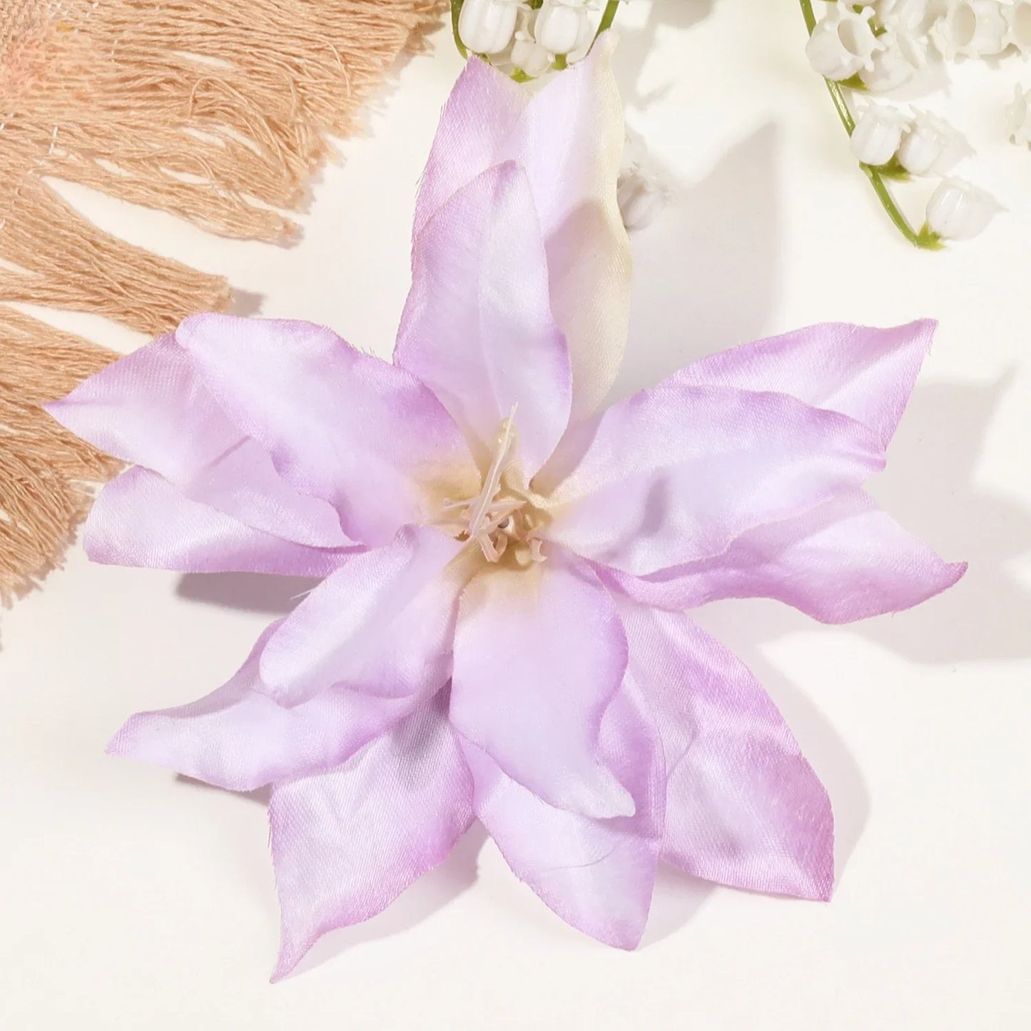2/4/6 pcs  Hibiscus Lily Barrettes Hairpin
