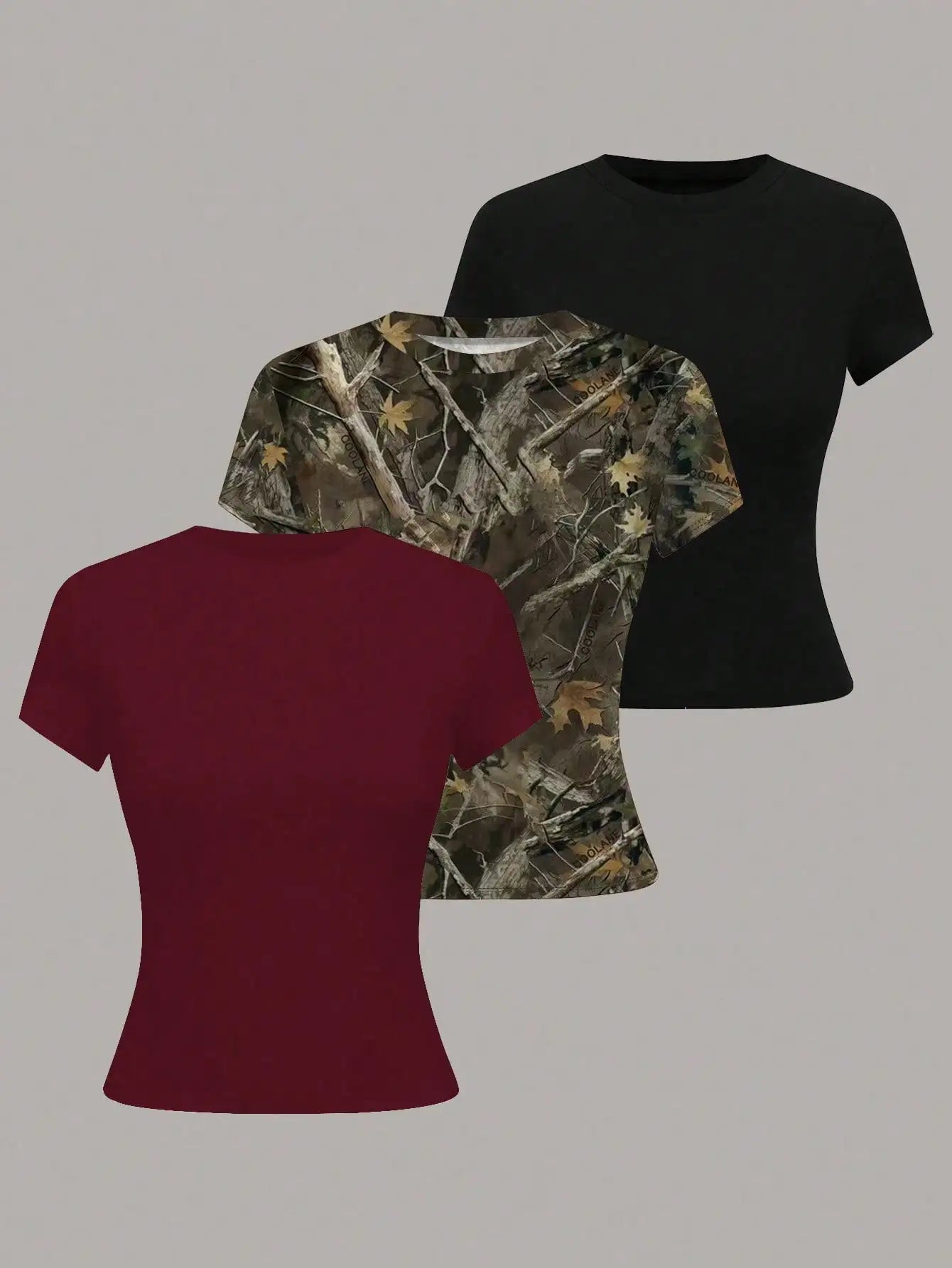 Women's Solid Color Short Sleeve T-Shirt