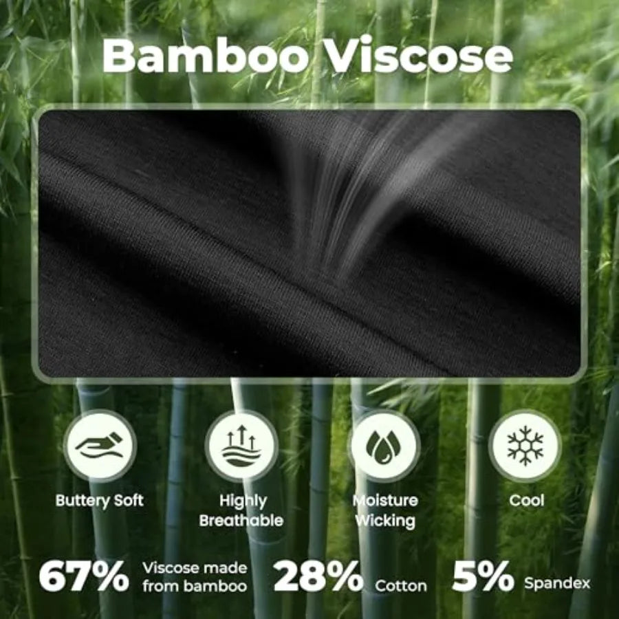 Men's  Short Sleeve Shirt and Shorts, Cooling, Soft Loungewear Made from Bamboo