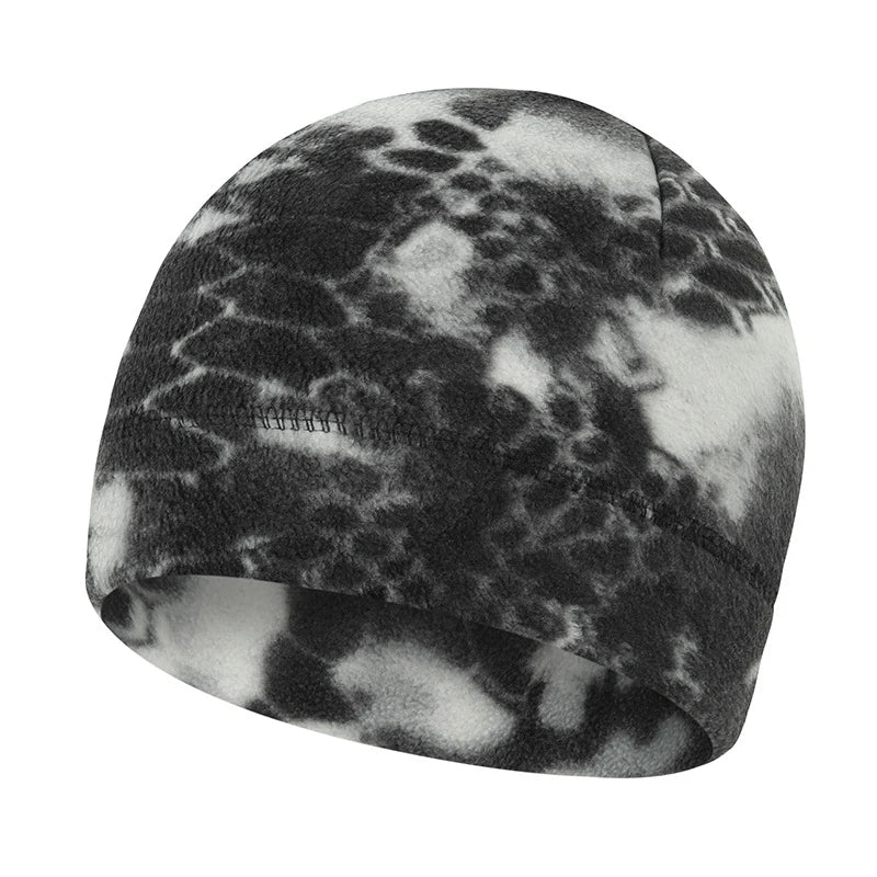 Fleece Cap, Thermal Windproof Camouflage Elastic Skull Cap