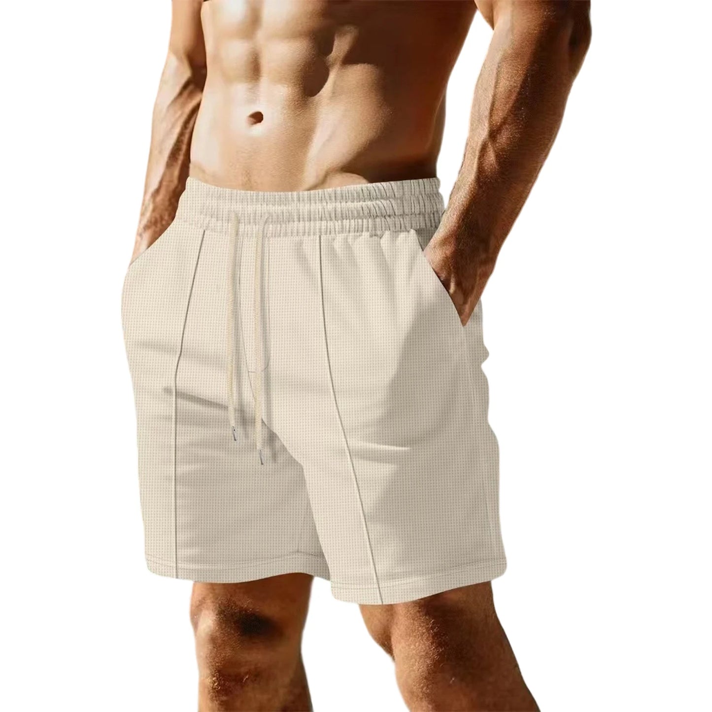 Men s Quick Dry Beach Shorts with Mesh Lining Elastic Waistband Swim Trunks